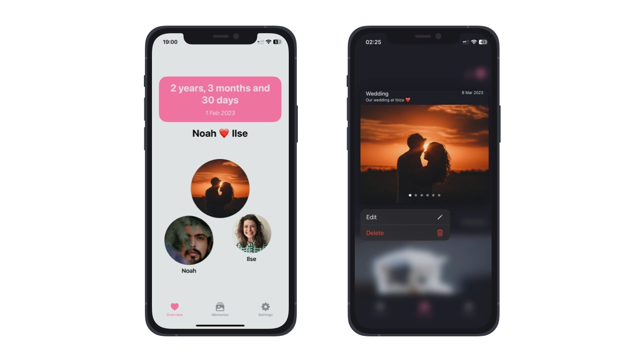 HeartFrame - iOS App to Track Relationship Milestones